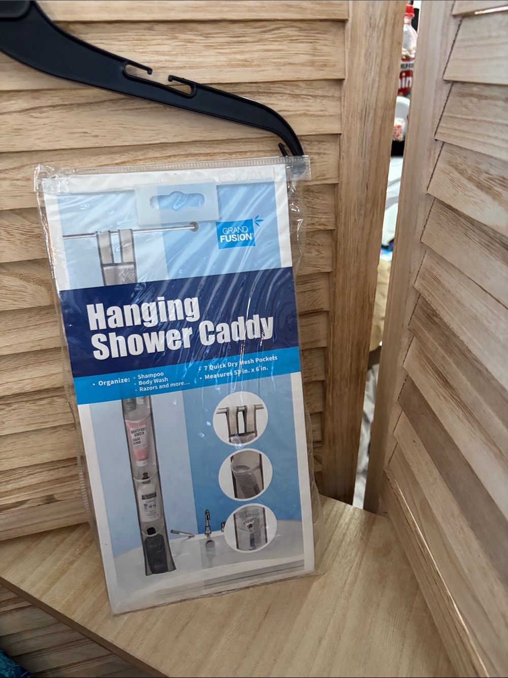 White Hanging Shower Caddy